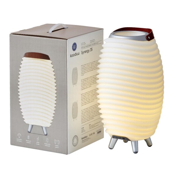 Synergy WohnGlanzVilla Lampe einem“ in KOODUU Sektkühler Garten Musik Party 35 „Alles LED 2.0 Bluetooth Lautsprecher von